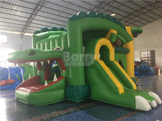 Commercial PVC Inflatable Slide Combo Party Moon Castle ตีกลับและสไลด์