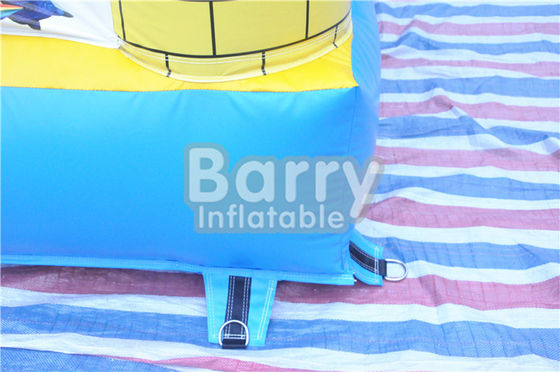 ลูกกุญแจเด็กเล็กกลางแจ้งพอง Bouncy ปราสาทพร้อมสไลด์ 0.55MM PVC Tarpaulin