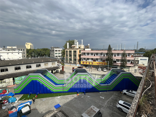 พีวีซี 41x5.5x6m ที่สามารถปรับแต่งได้ The Humps 5k Events เกมการแข่งขันสําหรับผู้ใหญ่
