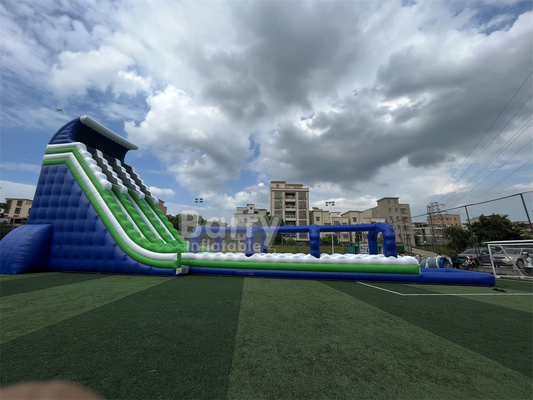 สินค้าเกรดธรรมเนียมทํา 30x9x13m คลื่นมหาศาลน้ํา inflatable สไลด์สําหรับเด็ก ผู้ใหญ่ร้อนใน 5 กม inflatable วิ่ง