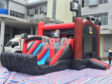 เรือท้องแบนตีกลับรอบพอง Combo สไลด์, Bouncers Inflatable สำหรับเด็กเลี้ยง