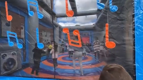PVC Outdoor Inflatable Boom Box บูมฮอส ดิสโก้โดม บูมคาสเทล สําหรับงานปาร์ตี้