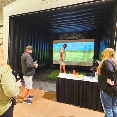 ค ณภาพสูง เปลือกกอล์ฟเต็นท์ Outdoor Indoor เปลือกกอล์ฟกีฬา Simulator ห้องกอล์ฟเปลือกกอล์ฟ Hitting Cage