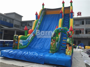 11X6X9m Commercial Inflatable Slide, PVC ผ้าใบกันน้ำ Blow Up Jumping Castle
