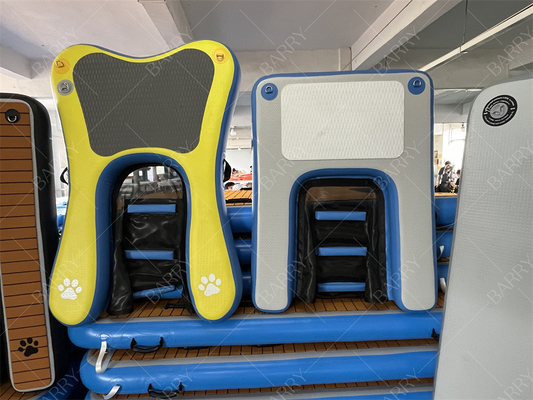ปลอดภัยและมั่นคง ไม่ลื่น PVC ปรับน้ําสุนัข Rampfloating Platform สัตว์เลี้ยงการปีน Mat สําหรับสระว่ายน้ํา ทะเล Dock