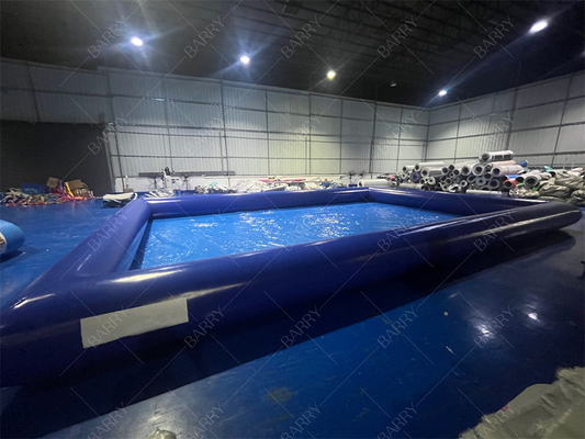 สระว่ายน้ําขนาดเล็ก สีฟ้า พกพาสําหรับเด็ก ผลิตจาก PVC ผ้าใบทนทาน ที่สมบูรณ์แบบสําหรับการสนุกสนานในฤดูร้อนและเกมน้ํา