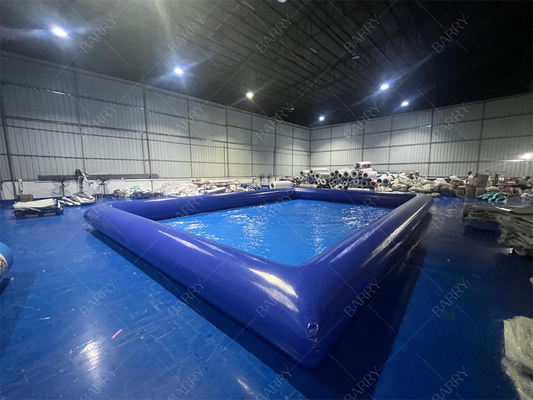 สระว่ายน้ําขนาดเล็ก สีฟ้า พกพาสําหรับเด็ก ผลิตจาก PVC ผ้าใบทนทาน ที่สมบูรณ์แบบสําหรับการสนุกสนานในฤดูร้อนและเกมน้ํา