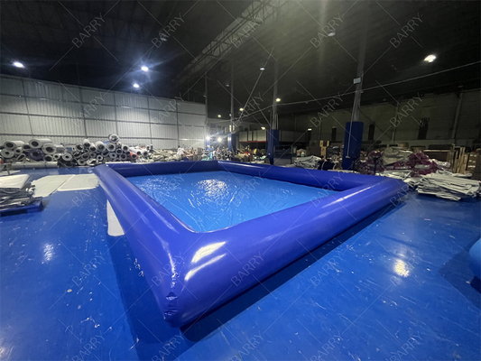 สระว่ายน้ําขนาดเล็ก สีฟ้า พกพาสําหรับเด็ก ผลิตจาก PVC ผ้าใบทนทาน ที่สมบูรณ์แบบสําหรับการสนุกสนานในฤดูร้อนและเกมน้ํา