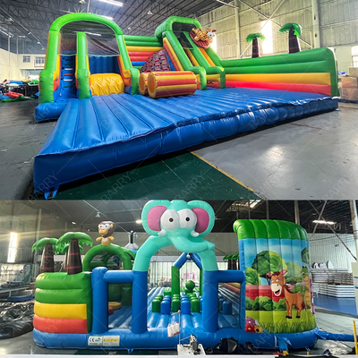 Funny Crazy Ride สวนสนุก เกมส์สัตว์ Bg Bouncer สนามอุปสรรค สไลด์ สวนสนุกอัดอัด