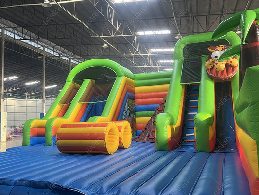 Funny Crazy Ride สวนสนุก เกมส์สัตว์ Bg Bouncer สนามอุปสรรค สไลด์ สวนสนุกอัดอัด