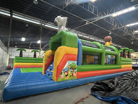 Funny Crazy Ride สวนสนุก เกมส์สัตว์ Bg Bouncer สนามอุปสรรค สไลด์ สวนสนุกอัดอัด