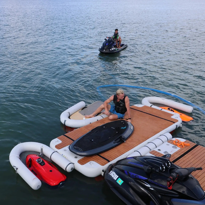 U Shape Inflatable Floating Dock สําหรับเรือยนต์
