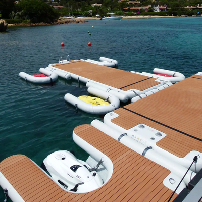 U Shape Inflatable Floating Dock สําหรับเรือยนต์