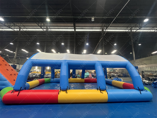 สระว่ายน้ําอัดลมสําหรับเด็ก พร้อมฝา 10x8x3.5ft PVC