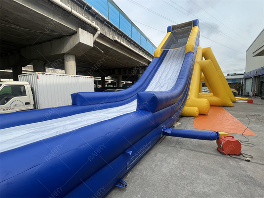 สไลด์น้ําขนาดใหญ่ขนาด 30x10.6m PVC สําหรับสวนสนุก