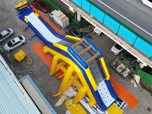 สไลด์น้ําขนาดใหญ่ขนาด 30x10.6m PVC สําหรับสวนสนุก