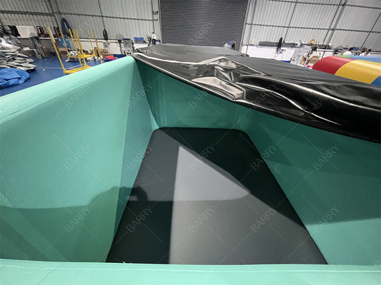 สีคอมมิชชั่นพาณิชย์ PVC Dwf สระว่ายน้ําเด็ก พร้อมฝา สระว่ายน้ําแบบปุ่ม