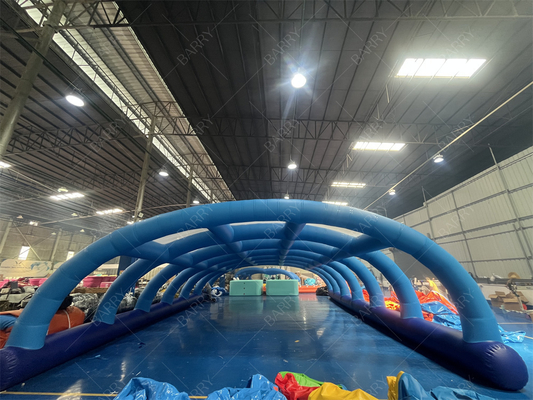 งานพาณิชย์ PVC Dome Roof Tent ล้างรถ Shelter ห้องเต็นท์อัดลม สําหรับสระว่ายน้ํากรอบโลหะ