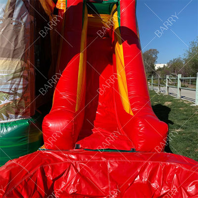 เด็ก ไดโนเสาร์ บ้านกระโดดกับสไลด์ คาสติลโลส เครื่องปนเปื้อน ดินโญ่ บันซี้ คาสเทล สไลด์กับบลูเวอร์