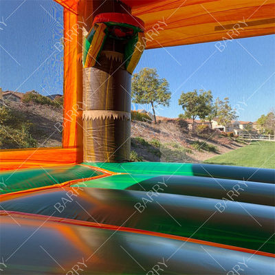 เด็ก ไดโนเสาร์ บ้านกระโดดกับสไลด์ คาสติลโลส เครื่องปนเปื้อน ดินโญ่ บันซี้ คาสเทล สไลด์กับบลูเวอร์