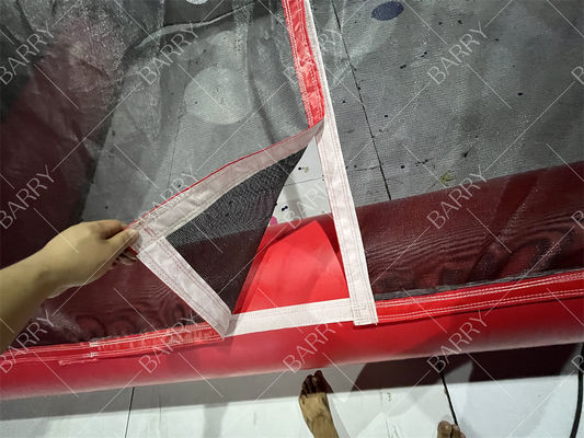 ชุดประตูฟุตบอลเป่าลมแบบปรับแต่งได้ เกมกีฬาเพื่อการส่งเสริมการขายสำหรับงานปาร์ตี้ชายหาดและกิจกรรมต่างๆ