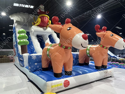 สไลด์เป่าลมสำหรับเด็กและผู้ใหญ่เชิงพาณิชย์สำหรับคริสต์มาส