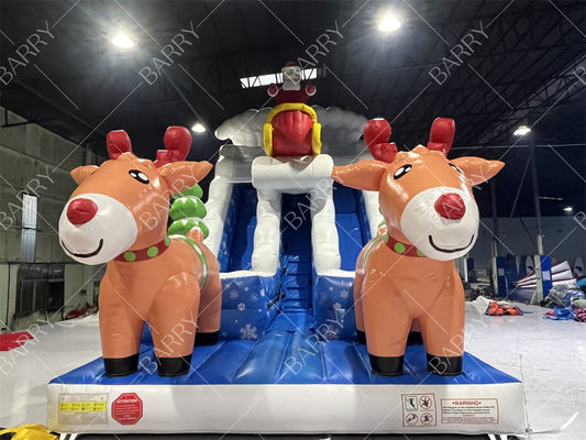 สไลด์เป่าลมสำหรับเด็กและผู้ใหญ่เชิงพาณิชย์สำหรับคริสต์มาส