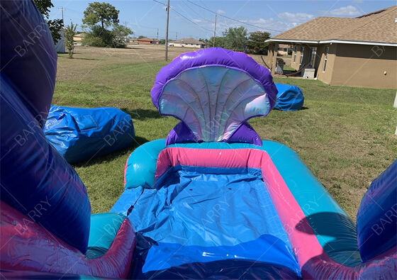 Mermaid Themed Inflatable Slide for Kids for Outdoor Play and Entertainment