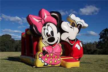 วิเศษ Mickey Mouse Jumping ปราสาทพอง Bounce House เพื่อความบันเทิงเชิงพาณิชย์
