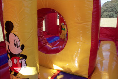 วิเศษ Mickey Mouse Jumping ปราสาทพอง Bounce House เพื่อความบันเทิงเชิงพาณิชย์