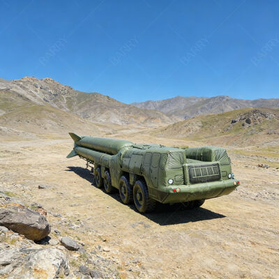 ผลิตภัณฑ์โฆษณาเป่าลม ขนาดเต็ม รถบรรทุกสินค้าทางทหารเป่าลม ของลวงตา พองตัวอย่างรวดเร็ว และทนทาน วัสดุเสริมกันน้ำ สำหรับยุทธวิธี