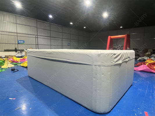 สี่เหลี่ยมหลุดเย็บ DWF ผ้า inflatable เด็กสระว่ายน้ําที่มีฝา