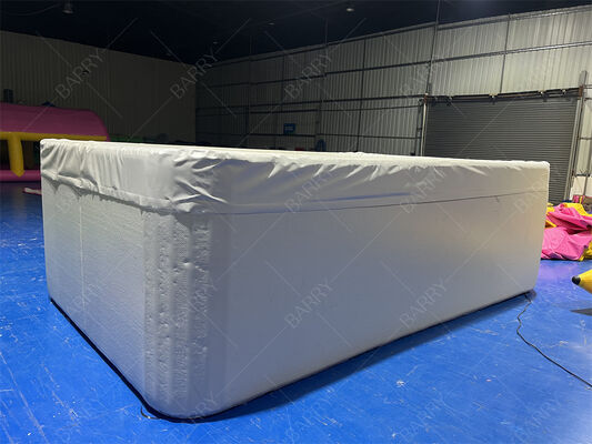 สี่เหลี่ยมหลุดเย็บ DWF ผ้า inflatable เด็กสระว่ายน้ําที่มีฝา