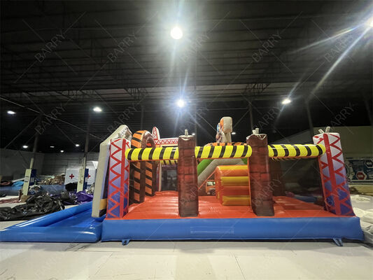 เครื่องเล่นเป่าลมผจญภัย | บ้านลม + สไลเดอร์ + สระน้ำ, ระบบสนามเด็กเล่นครบวงจร