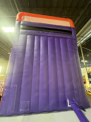 สไลเดอร์เป่าลมสองช่องเกรดเชิงพาณิชย์พร้อมสระน้ำ, สไลเดอร์แห้ง/เปียกธีม Neon/TikTok สุดฮิตสำหรับให้เช่าในงานปาร์ตี้และอีเวนต์ ระบบสนามเด็กเล่น