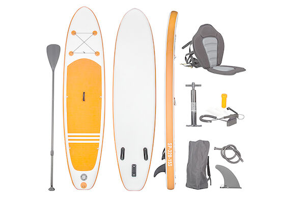 Double Layers Inflatable Stand Up Paddle Board สำหรับ Lake Ocean