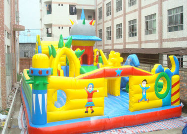 Bouncy Castle ที่มีสีสันสวยงามเหมาะสำหรับเด็ก ๆ สนามเด็กเล่น Inflatable Playground