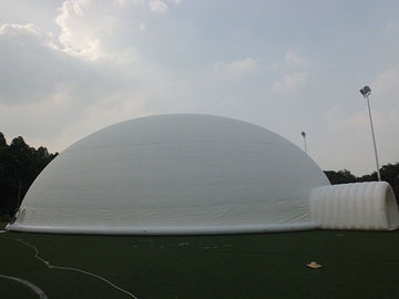 จานโชว์ PVC PVC ขนาดใหญ่ 0.55 มม. สีขาว Dome Lgloo Inflatable Tent สำหรับงานปาร์ตี้