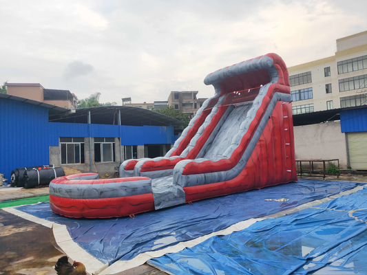 9.6x4x5.4m Commercial Inflatable Slide Bouncy Games การพิมพ์โลโก้