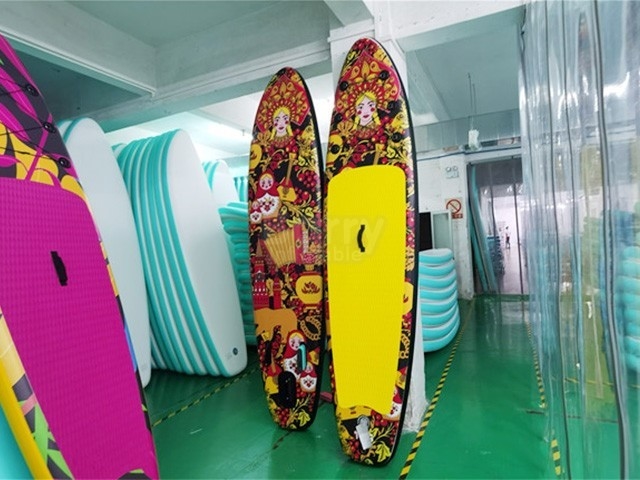 Sup กระดานพายหลากสีสำหรับเยาวชนและผู้ใหญ่พร้อม Paddle ปรับได้