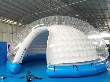 Semi Transparent Inflatable เต็นท์ฟอง / Inflatable Yard เต็นท์ผ้าใบ PVC สีขาว