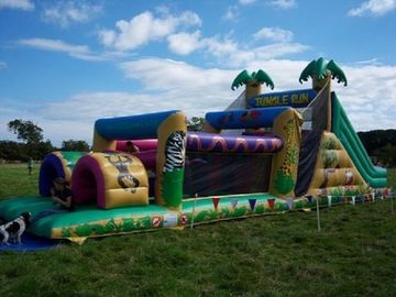 เด็ก Inflatable อุปสรรคหลักสูตร EN14960 inflatables Jungle ขนาดใหญ่