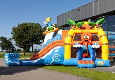 PVC Beach Super Bouncer ขนาด 0.55 ม.ม. แบบผสมผสานกับสระน้ำ