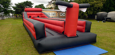 2 เลน Inflatable Bungee Run Race เกม Inflatable กลางแจ้งสำหรับการแข่งขัน