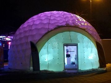 เต็นท์ Infomable Costomized กลางแจ้งด้วยแสง Led / การพิมพ์โดมบูธ Inflatable
