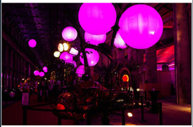 คริสตัลสีสัน Led Celling บอลลูนแสงพองสำหรับกิจกรรมทางการค้า