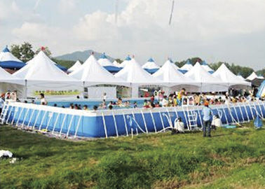 สวนสนุกสระว่ายน้ำกรอบโลหะพร้อมไดโนเสาร์ Water Slide