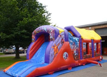 2 ส่วนการโจมตีหลักสูตรฮีโร่ Inflatable Bouncy Obstacle หลักสูตรฤดูร้อน