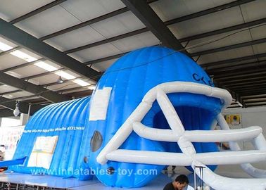 Raiders ดำสีดำสีดำขนาดใหญ่ Inflatable อุโมงค์ฟุตบอลหมวกนิรภัย