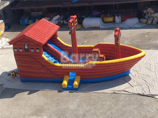 Pvc Combo เรือโจรสลัดเรือสไลด์บ้านตีกลับทำให้พองสำหรับปาร์ตี้
